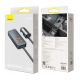 6. Baseus Share Together 120W PPS Car Charger 2xUSB-A 2xUSB-C with Extension Cable - Gray