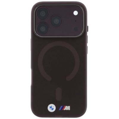 3. BMW M IML Frosted Metal Logo & Trims MagSafe Case for iPhone 17 Pro Max / 18 Pro Max - Burgundy