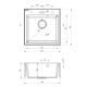 3. DEANTE EVORA BLACK SINGLE BOWL GRANITE SINK, ZQJ N103