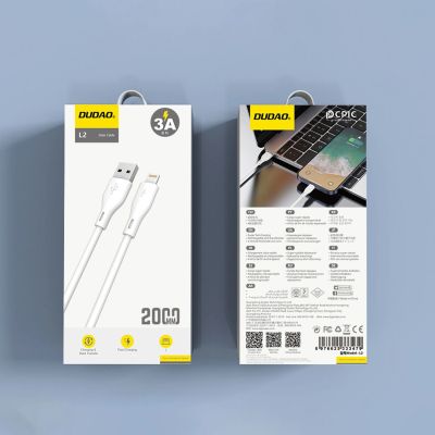 10. Dudao L2L USB-A / Lightning 3A Cable 2m - White
