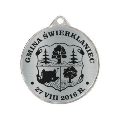 Metal Medal with Engraving on Laminate