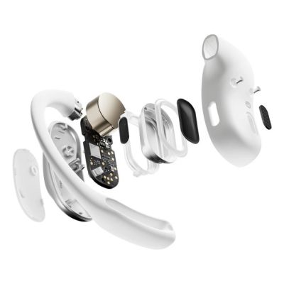14. Shokz OpenFit Air Wireless In-Ear Headphones, White