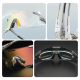 11. Rockbros SP338 ROAD TO SKY Cycling Glasses with Interchangeable Lenses - Gray