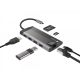2. NATEC MULTIPORT ADAPTER FOWLER PLUS USB-C->USB 3.0 3X, HDMI 4K, USB-C PD, RJ45, MICRO SD NMP-1690