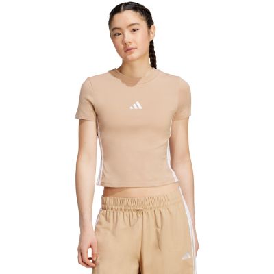 7. adidas Essentials 3-Stripes Slim Baby W T-Shirt JX7588