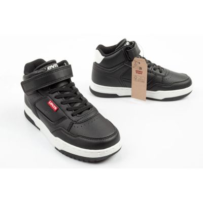 7. Levi's John SE black ankle-high Velcro children's sports shoes