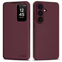 Tech-Protect Smart Wallet Case for Samsung Galaxy S26 - Burgundy