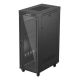 Lanberg 19" 32U 600x1000 black floor-standing rack cabinet with glass doors (flat pack)