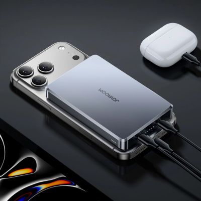 30. Joyroom JR-PBM08 Pro Powerbank 22.5W 10000mAh with Wireless Charging 2x USB-C - Gray