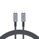 Tech-Protect UltraBoost Max USB-C 4.0 / USB-C 4.0 PD 240W 8K 40Gbps 2m cable - gray