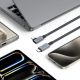 4. Tech-Protect UltraBoost Max L USB-C 4.0 (straight) / USB-C 4.0 (angled) PD 240W 8K 40Gbps 1.5m Cable - Gray