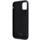 7. Karl Lagerfeld KLHCN61SMHCNPK case for iPhone 11 / Xr - black Silicone C Metal Pin