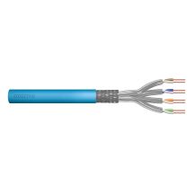 DIGITUS installation cable cat.6A, S/FTP, Eca, AWG23/1, LSOH, 50m, blue, foil wrapped