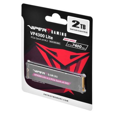 2. Patriot Viper VP4300L M.2 PCI-Ex4 NVMe 2TB 7.2 / 6.