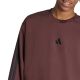 10. Men's adidas Essentials 3-Stripes Fleece Sweatshirt Brown JX0742