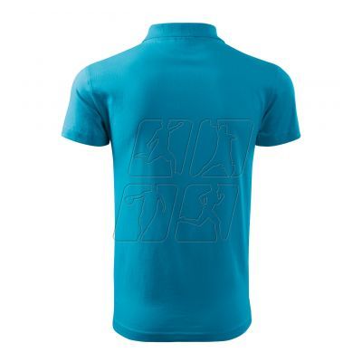 4. Malfini Single J. M MLI-20244 turquoise polo shirt