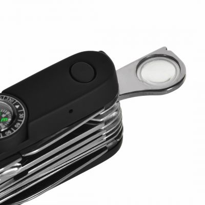 7. Tatron AZYMUT pocket knife - 25 tools + holster, 90mm black ( HK20017BL )