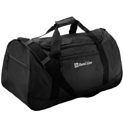 3. Sports Bag A3043 BLACK SEMI LINE