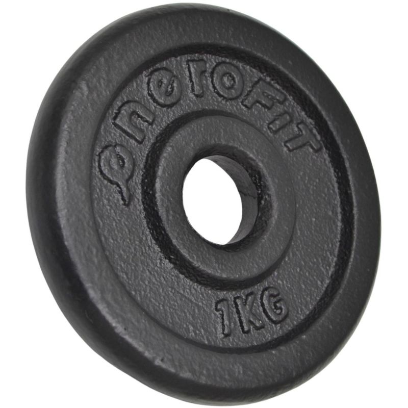 6. BLACK CAST IRON WEIGHT 1 KG ENERO FIT Ø26.5 1 PCS