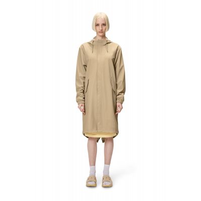 8. Rains unisex Fishtail Parka W3 18140 24 SAND raincoat