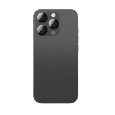 2. AmazingThing Aviation-Grade Alloy Tempered Glass Lens for iPhone 16 Pro / 16 Pro Max Camera Lens - Black