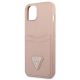 6. Guess GUHCP13MPSATPP iPhone 13 6.1 "pink / pink hardcase SaffianoTriangle Logo Cardslot