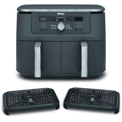 35. Ninja DZ400EU Deep Fryer Double 9.5L Autonomous 2470W Hot Air Fryer Gray