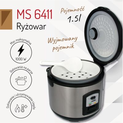 5. MESKO MS 6411 rice cooker