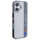 4. BMW Motosport IML Vertical Stripe iPhone 16 Plus Case - Gray