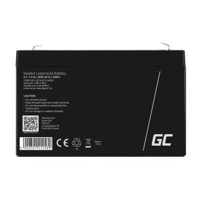 10. GREEN CELL GEL BATTERY AGM12 6V 7AH
