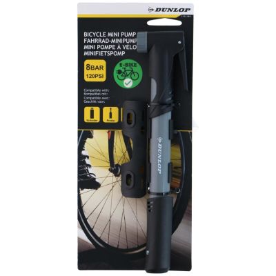 5. DUNLOP GRAY MINI BIKE PUMP 120psi (8bar)