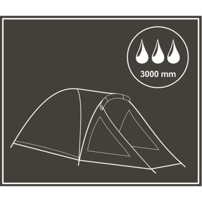 42. 4-PERSON COMFORT TENT 330x250x105CM ENERO CAMP