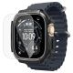 3. Spigen Rugged Armor Case + 9H Tempered Glass for Apple Watch Ultra 49mm - Matte Black