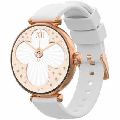 2. Smartwatch Gravity Rose Gold White 2 Straps GT26-2