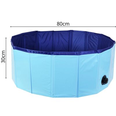 17. FOLDABLE GARDEN POOL FOR DOGS 80X30CM BLUE MAXXPRO