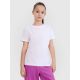 Regular plain girls' T-shirt 4F 4FJWSS25TTSHF2177-10S