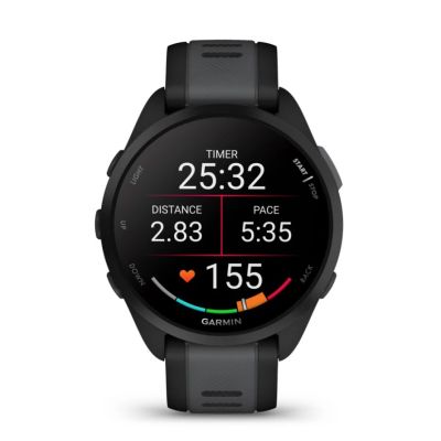 2. Garmin Forerunner 165 3.05 cm (1.2") AMOLED 43 mm Digital 390 x 390 px Touchscreen Black GPS