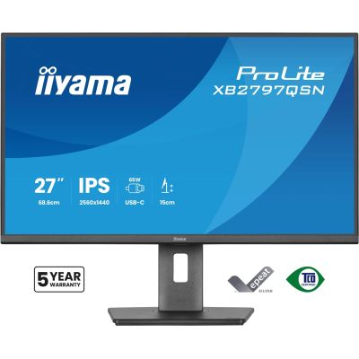 25. iiyama ProLite XB2797QSN-B1 computer monitor 68.6 cm (27") 2560 x 1440 px Quad HD LCD Black