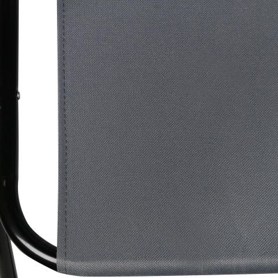 15. CAMPING CHAIR WITH ARMRESTS 52x44x75CM FOLDING GRAY