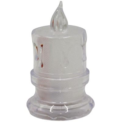 8. DECORATIVE CANDLE 5x8CM DECORATED LED