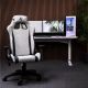 14. Arozzi Soft Fabric | Gaming Chair | Avanti SoftFabric | Light Pilkas Console Gaming Chair Upholstered Seat
