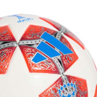 3. adidas UCL Womens 25/26 Final Mini Football Red and White JW1327