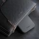 5. 3mk Hardy Apple Silky Leather MagCase for Apple iPhone 16 - Black