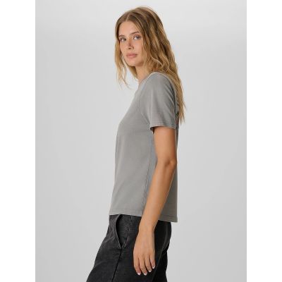 4. Women's loose T-shirt with print 4F 4FKAW26TTSHF4502-26S