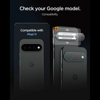 6. Spigen Optik Pro HD 2-Pack Tempered Glass Lens Screen Protector for Google Pixel 11