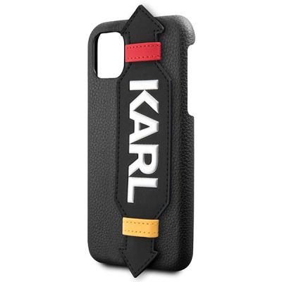 3. Karl Lagerfeld Strap Case for iPhone 11 Pro 5.8" - Black