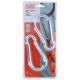 STEEL CARABINER 2 PCS BLACK + DECKER