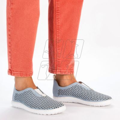 15. Comfortable openwork shoes Rieker W RKR653 blue