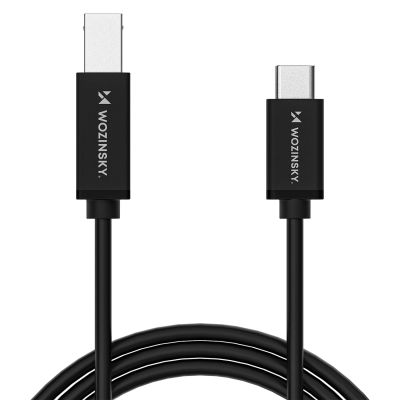 2. Wozinsky WKDDY1S USB-B - USB-C Cable 1m - Black