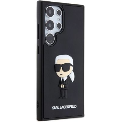 4. Karl Lagerfeld 3D Rubber Ikonik Case for Samsung Galaxy S24 Ultra - Black